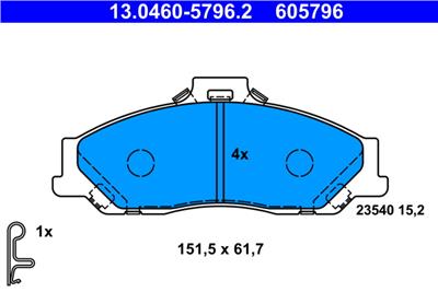 ATE 13.0460-5796.2 Číslo výrobce: 605796. EAN: 4006633486101.