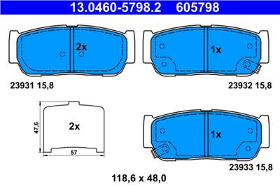 ATE 13.0460-5798.2 Číslo výrobce: 605798. EAN: 4006633479424.