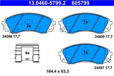 ATE 13.0460-5799.2 Číslo výrobce: 605799. EAN: 4006633348416.