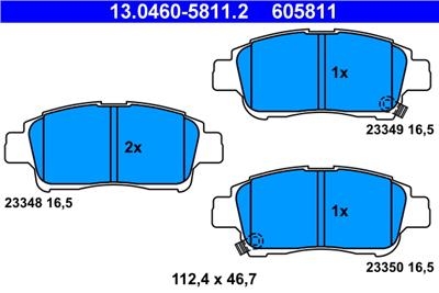 ATE 13.0460-5811.2 Číslo výrobce: 605811. EAN: 4006633112048.