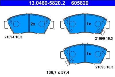 ATE 13.0460-5820.2 Číslo výrobce: 605820. EAN: 4006633130035.