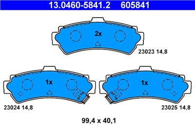 ATE 13.0460-5841.2 Číslo výrobce: 605841. EAN: 4006633134255.