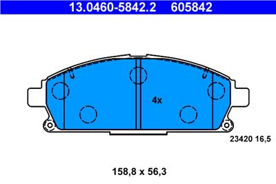 ATE 13.0460-5842.2 Číslo výrobce: 605842. EAN: 4006633134439.