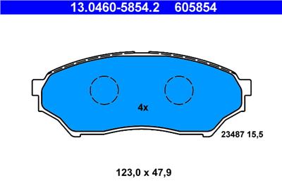 ATE 13.0460-5854.2 Číslo výrobce: 605854. EAN: 4006633218207.