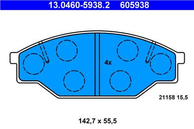 ATE 13.0460-5938.2 Číslo výrobce: 605938. EAN: 4006633147064.
