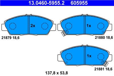 ATE 13.0460-5955.2 Číslo výrobce: 605955. EAN: 4006633070966.