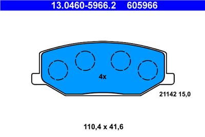 ATE 13.0460-5966.2 Číslo výrobce: 605966. EAN: 4006633300476.