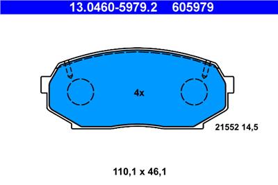 ATE 13.0460-5979.2 Číslo výrobce: 605979. EAN: 4006633022088.