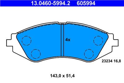 ATE 13.0460-5994.2 Číslo výrobce: 605994. EAN: 4006633024662.