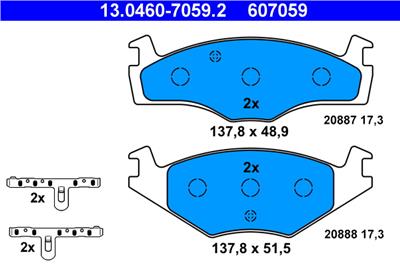 ATE 13.0460-7059.2 Číslo výrobce: 607059. EAN: 4006633141406.