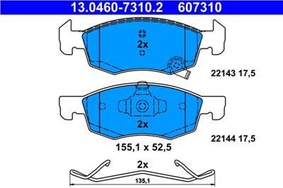 ATE 13.0460-7310.2 Číslo výrobce: 607310. EAN: 4006633436564.