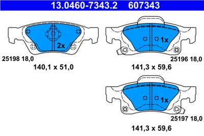 ATE 13.0460-7343.2 Číslo výrobce: 607343. EAN: 4006633472968.
