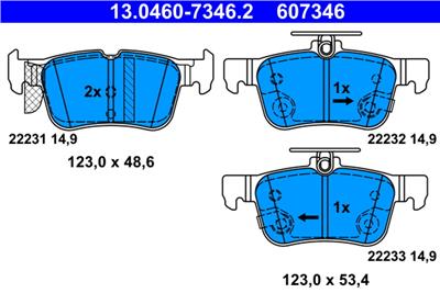 ATE 13.0460-7346.2 Číslo výrobce: 607346. EAN: 4006633477291.