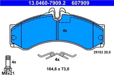 ATE 13.0460-7909.2 Číslo výrobce: 607909. EAN: 4006633337588.