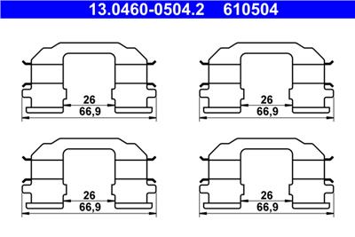 ATE 13.0460-0504.2 Číslo výrobce: 610504. EAN: 4006633474528.
