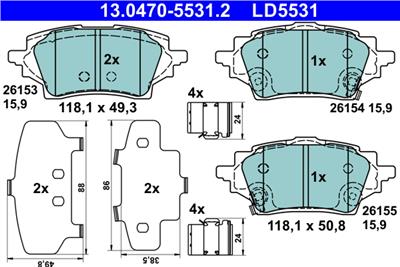 ATE 13.0470-5531.2 Číslo výrobce: LD5531. EAN: 4006633491525.