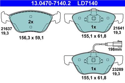 ATE 13.0470-7140.2 Číslo výrobce: LD7140. EAN: 4006633346870.