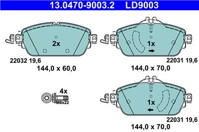 ATE 13.0470-9003.2 Číslo výrobce: LD9003. EAN: 4006633475440.