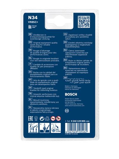 BOSCH 0 242 129 800 Číslo výrobce: N34. EAN: 4047023105462.
