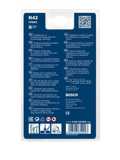 BOSCH 0 242 140 802 Číslo výrobce: N42. EAN: 4047025352093.