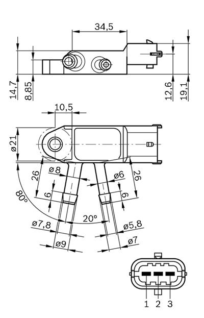 BOSCH 0 281 002 772 Číslo výrobce: DS-D2. EAN: 3165144062073.