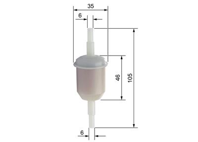 BOSCH 0 450 904 058 Číslo výrobce: F 4058. EAN: 3165141146806.