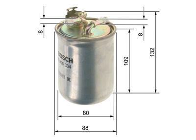 BOSCH 0 450 906 334 Číslo výrobce: N 6334. EAN: 3165143175965.
