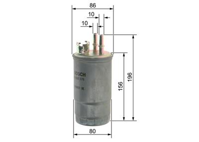 BOSCH 0 450 906 376 Číslo výrobce: N 6376. EAN: 3165143194461.