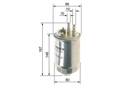 BOSCH 0 450 906 407 Číslo výrobce: N 6407. EAN: 3165143438992.