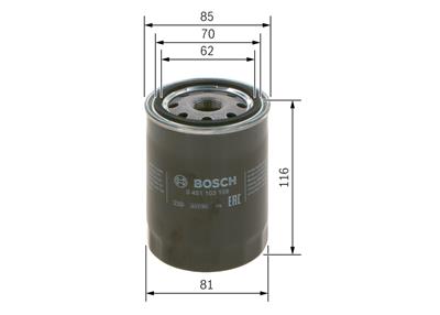 BOSCH 0 451 103 109 Číslo výrobce: P 3109. EAN: 3165141144390.