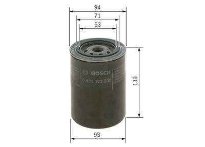 BOSCH 0 451 103 238 Číslo výrobce: P 3238. EAN: 3165141081190.