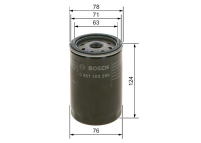 BOSCH 0 451 103 259 Číslo výrobce: P 3259. EAN: 3165141077391.