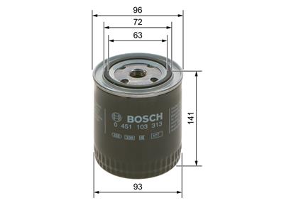 BOSCH 0 451 103 313 Číslo výrobce: P 3313. EAN: 4047023225023.