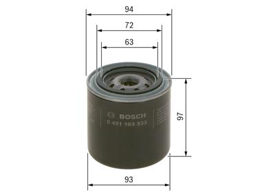 BOSCH 0 451 103 333 Číslo výrobce: P 3333. EAN: 3165143187036.