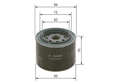 BOSCH 0 451 103 341 Číslo výrobce: P 3341. EAN: 3165143199954.