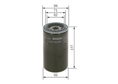 BOSCH 0 451 203 220 Číslo výrobce: P 3220. EAN: 3165141081220.