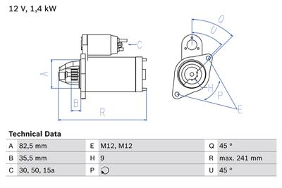 BOSCH 0 986 013 600 Číslo výrobce: 1360. EAN: 3165141034813.