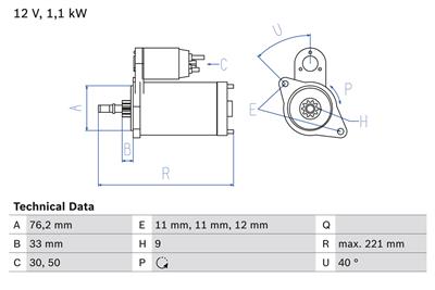 BOSCH 0 986 016 290 Číslo výrobce: 1629. EAN: 3165141148527.