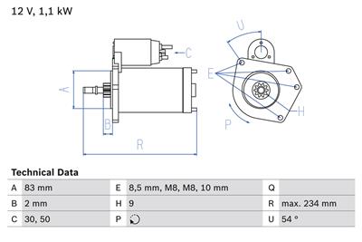 BOSCH 0 986 016 800 Číslo výrobce: 1680. EAN: 3165141068191.