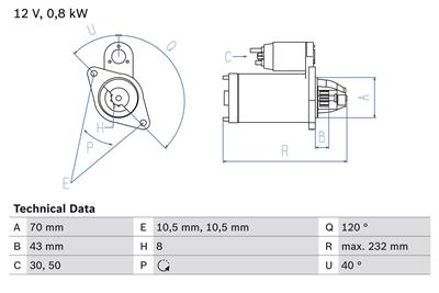 BOSCH 0 986 017 541 Číslo výrobce: 1754. EAN: 3165143177853.