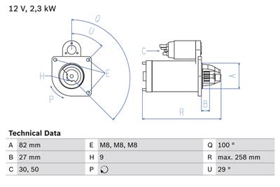 BOSCH 0 986 018 950 Číslo výrobce: 1895. EAN: 3165143309544.