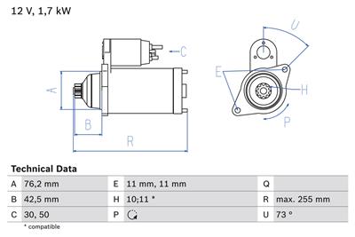 BOSCH 0 986 020 280 Číslo výrobce: 2028. EAN: 3165143526590.