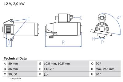 BOSCH 0 986 021 810 Číslo výrobce: 2181. EAN: 4047024086951.