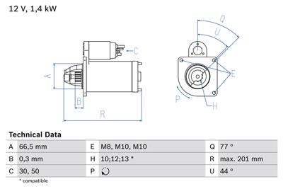 BOSCH 0 986 022 800 Číslo výrobce: 2280. EAN: 4047024614383.