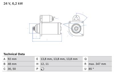 BOSCH 0 986 022 980 Číslo výrobce: 2298. EAN: 4047024666061.