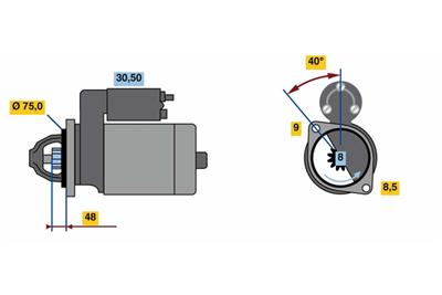 BOSCH 0 986 023 520 Číslo výrobce: 2352. EAN: 4047024813304.