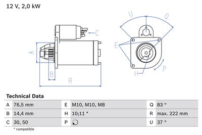 BOSCH 0 986 023 530 Číslo výrobce: 2353. EAN: 4047024813311.