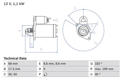 BOSCH 0 986 023 660 Číslo výrobce: 2366. EAN: 4047024813441.