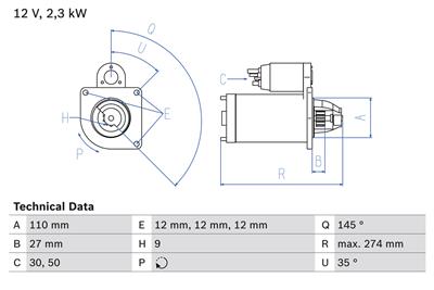 BOSCH 0 986 023 860 Číslo výrobce: 2386. EAN: 4047024813649.