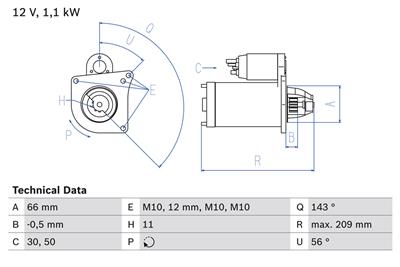 BOSCH 0 986 025 390 Číslo výrobce: 2539. EAN: 4047025332163.